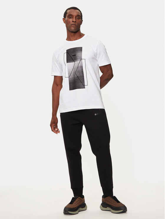BOSS Boss Tričko 50525219 Biela Regular Fit