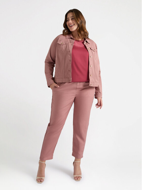 Fiorella Rubino Fiorella Rubino Pantaloni di tessuto P142T004862N006 Rosa Regular Fit