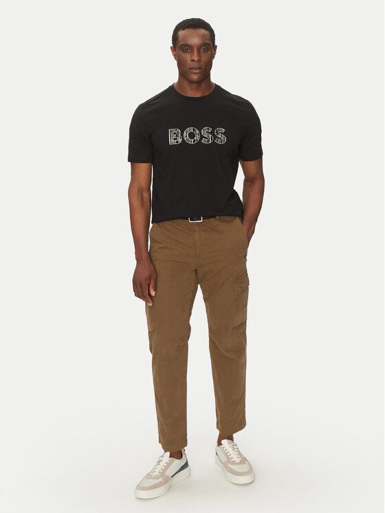 BOSS BOSS T-särk Te_Logotexture 50534923 Must Regular Fit