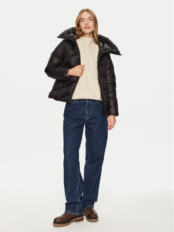 After Label After Label Pehelykabát Helsinki A00042 Fekete Regular Fit