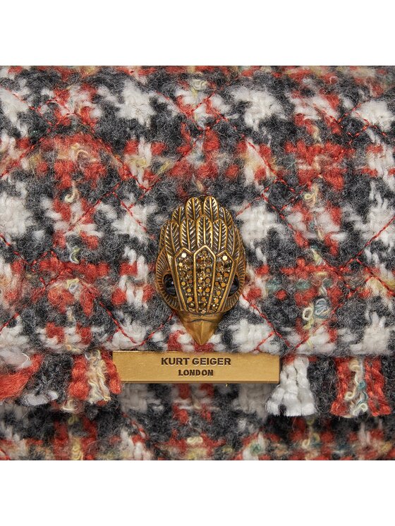 Kurt Geiger Kurt Geiger Дамска чанта 690-Tweed Kensington Bag 3614536609 Кафяв