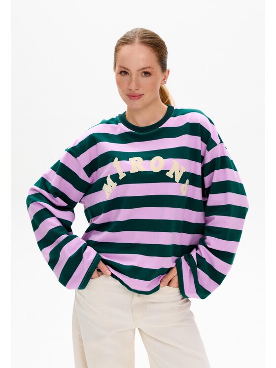 Mirons Mirons Longsleeve Print Kolorowy Regular Fit