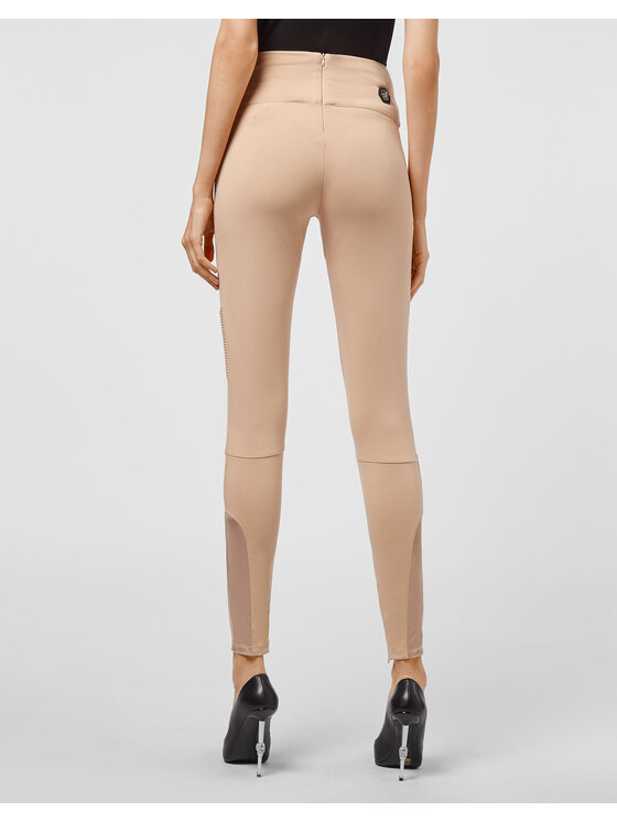 PHILIPP PLEIN PHILIPP PLEIN Legginsy 4857 Beżowy Active Fit
