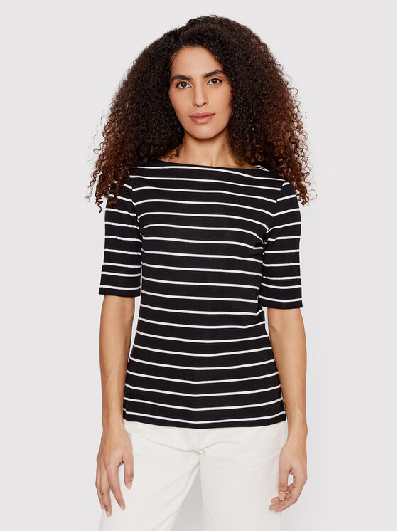 Lauren Ralph Lauren Bluză 200701085001 Negru Slim Fit