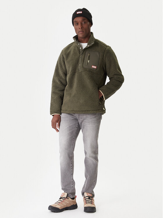 Hunter Hunter Флісовий реглан Athol HARM0017252 Зелений Regular Fit