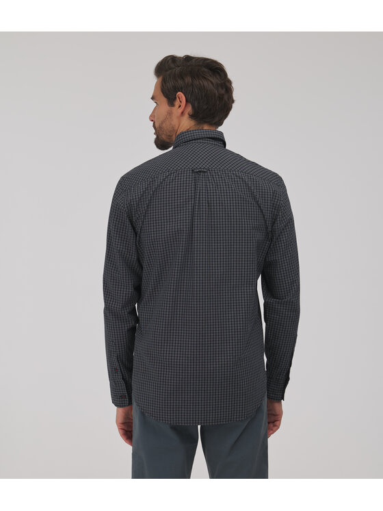 Lee Cooper Lee Cooper Koszula REY Szary ciemny Regular Fit