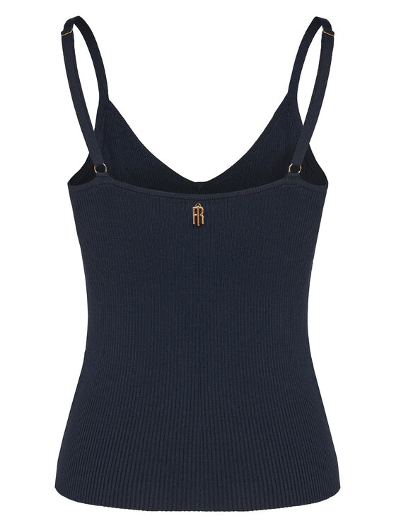 Fracomina Fracomina Top FR25ST4006K410J9 Tamnoplava Slim Fit