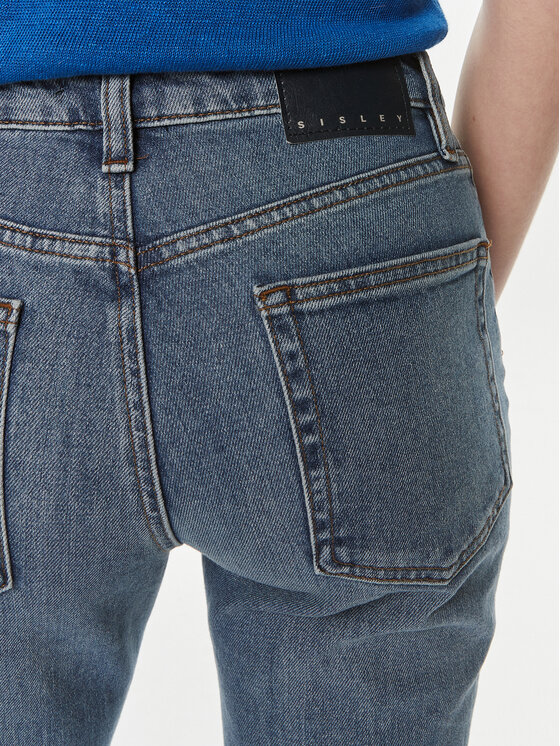 Sisley Sisley Jeans hlače 4WTCLE034 Modra Slim Fit