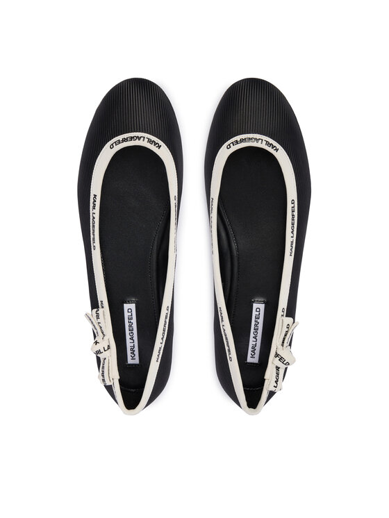 KARL LAGERFELD KARL LAGERFELD Baleriny Karo KL40129 Czarny