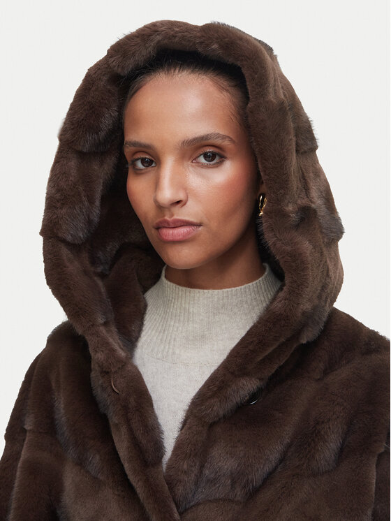 Rinascimento Rinascimento Krzno CFC0127050003 Tamno smeđa Relaxed Fit