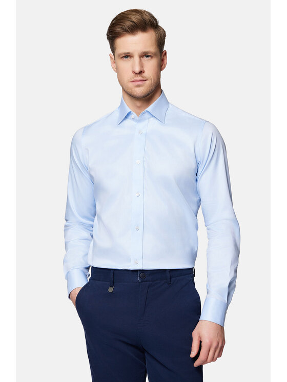 Lancerto Lancerto Koszula Zoey KO073124000007 Niebieski Slim Fit