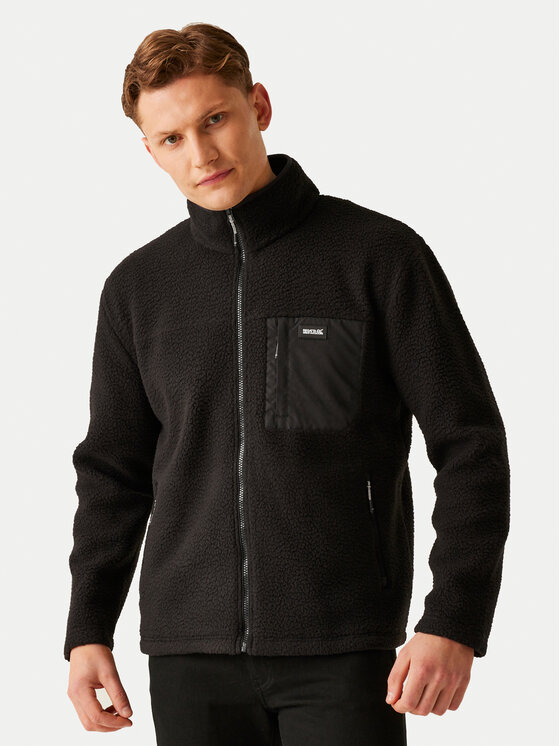 Regatta Fleecová mikina Frankie Borg RMA607 Čierna Regular Fit