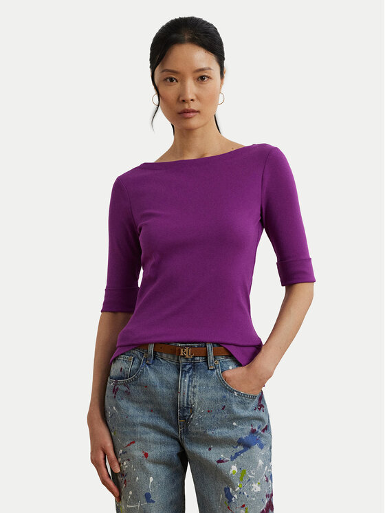 LAUREN RALPH LAUREN LAUREN RALPH LAUREN Bluză 200654963192 Violet Slim Fit