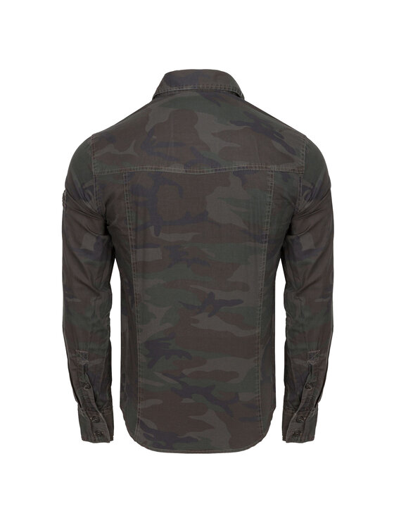 Brandit Brandit Koszula 4005.10.L Brązowy Regular Fit