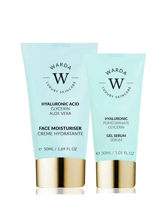 Warda Skincare Warda Skincare NAWILŻENIE SKÓRY NAWILŻAJĄCY KWAS HIALURONOWY 50ml +SERUM 30ml Serum