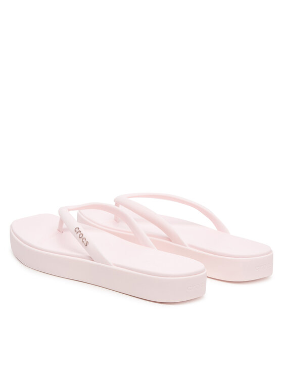 Crocs Crocs Žabky Miami Square Flatform Flip 214161 Světle růžová