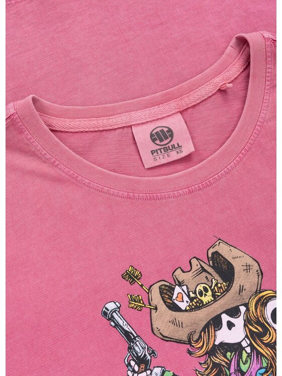 PITBULL PITBULL T-Shirt DOUBLETROUBLE Różowy Regular Fit