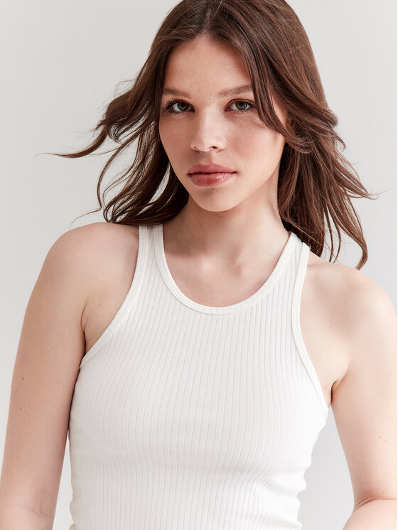 Americanos Top Martinique Alb Skinny Fit
