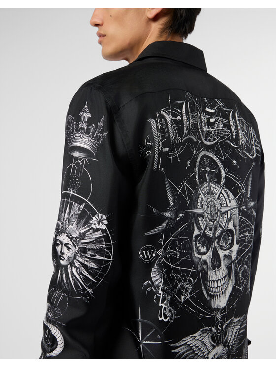 PHILIPP PLEIN PHILIPP PLEIN Koszula 28999 Czarny Regular Fit