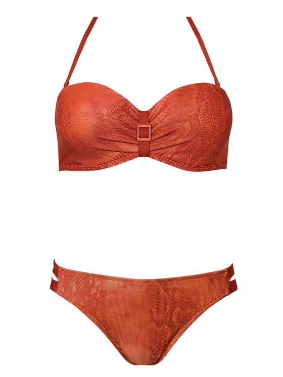 Miss Lou Miss Lou Bikini ML043 Pomarańczowy