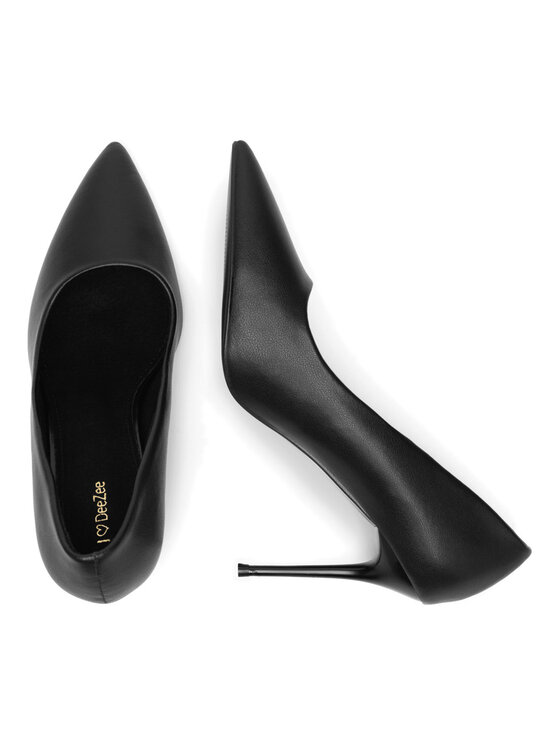 DeeZee DeeZee Pantofi cu toc subțire KX2306213 Negru