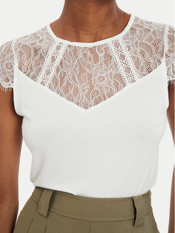 Morgan Morgan Bluse 232-DGIULIA Weiß Slim Fit