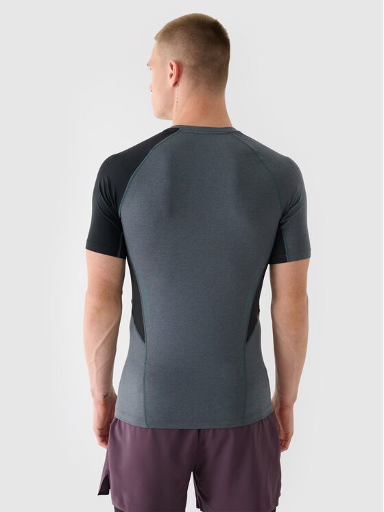 4F 4F Funkčné tričko 4FWAW24TFTSM0955-40M Zelená Slim Fit