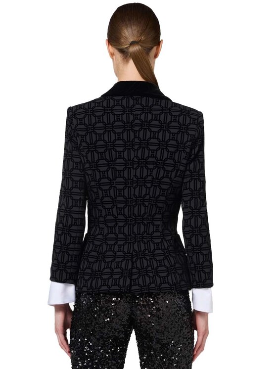 Elisabetta Franchi Elisabetta Franchi Giacca outdoor gi11547e2-110 Nero Regular Fit