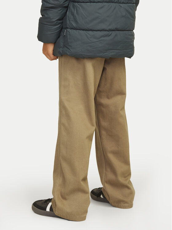 Jack & Jones Junior Jack & Jones Junior Spodnie materiałowe Alex 12262926 Brązowy Loose Fit