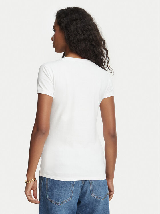 Guess Guess Marškinėliai W2YI45 J1314 Balta Slim Fit