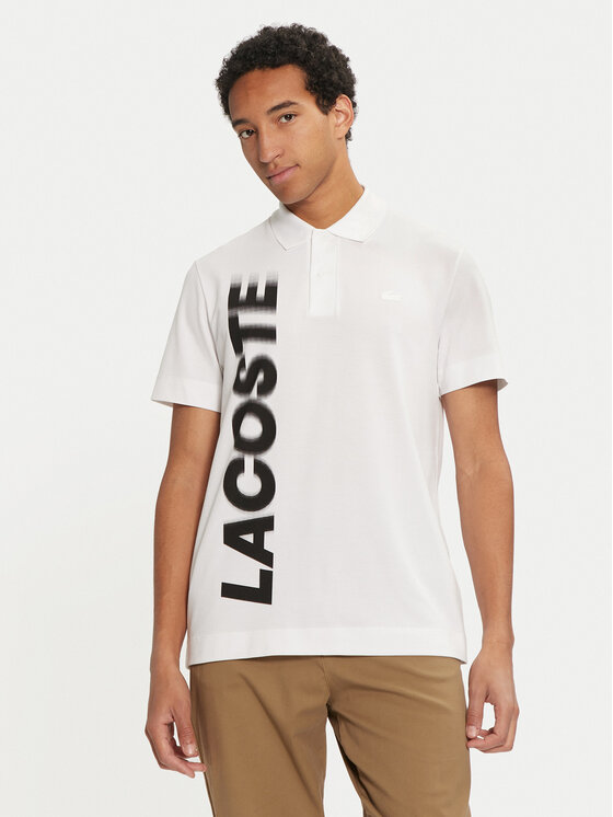 Lacoste Lacoste Тениска с яка и копчета PH2801 Бял Regular Fit