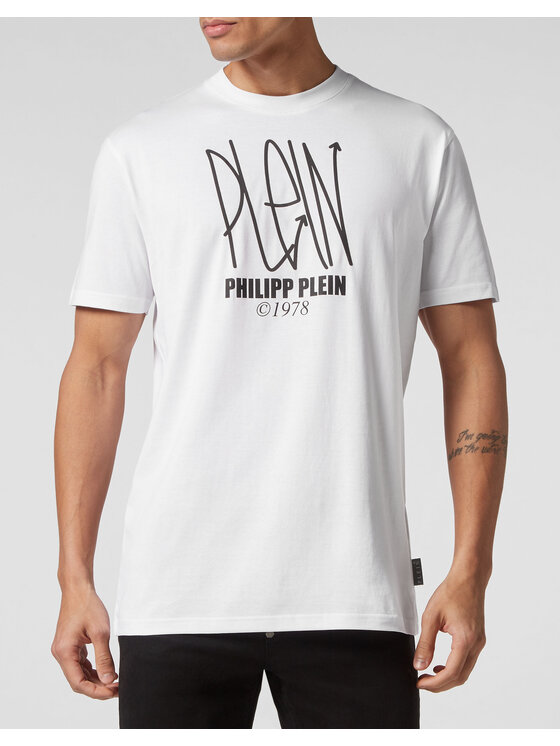 PHILIPP PLEIN PHILIPP PLEIN T-shirt 1207 Bianco Regular Fit