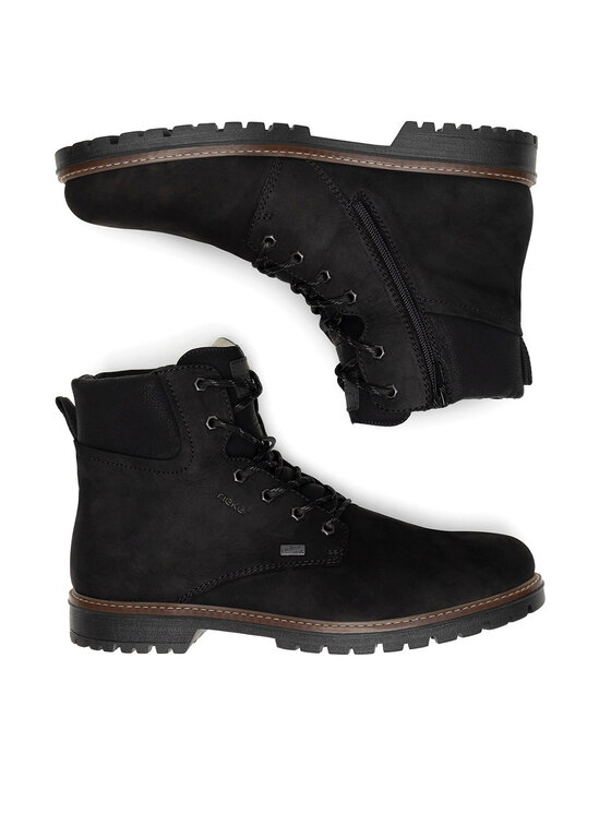 Rieker Rieker Schnürschuhe F3606-00 Schwarz