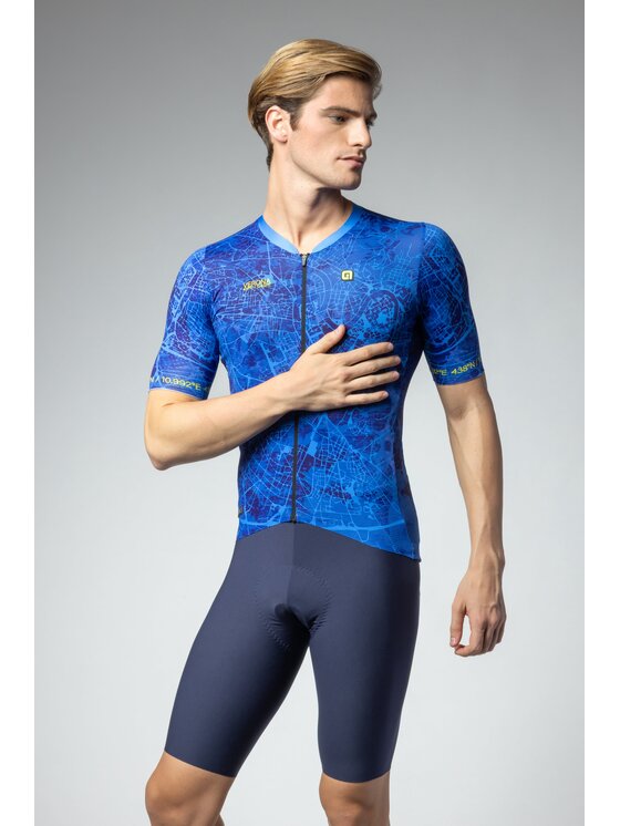 Alé Cycling Alé Cycling Koszulka rowerowa PR-E Town Niebieski Fitted Fit