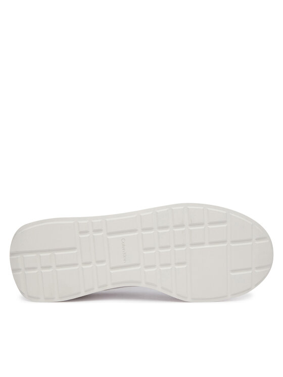 Calvin Klein Calvin Klein Laisvalaikio batai Retro Runner Sock Laceup Mix YM0YM01414 Balta