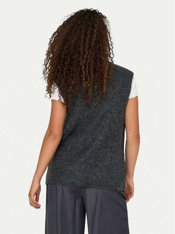 ONLY ONLY Pletena jopica Jane 15354283 Siva Regular Fit