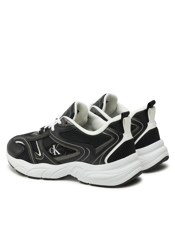 Calvin Klein Jeans Calvin Klein Jeans Снікерcи Retro Tennis Mesh Ml YW0YW01807 Чорний