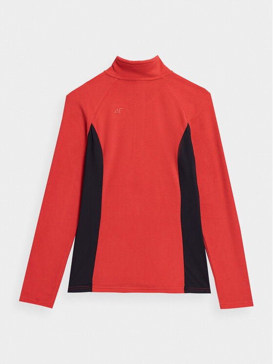 4F 4F Thermoaktive Unterwäsche Oberteil 4FAW23UFLEF032 Rot Slim Fit