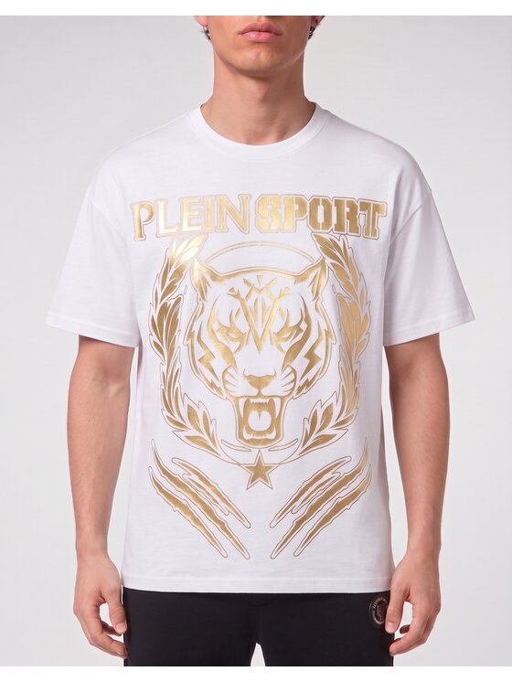 Plein Sport Plein Sport T-Shirt 31533 Bílá Regular Fit