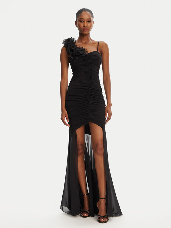 Babylon Babylon Večerné šaty MF0218 Čierna Slim Fit