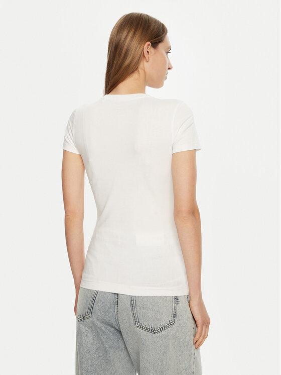 Guess Guess T-Shirt W5RI03 J1314 Biały Regular Fit