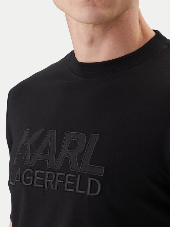 KARL LAGERFELD KARL LAGERFELD T-Shirt 755035 562221 Czarny Regular Fit