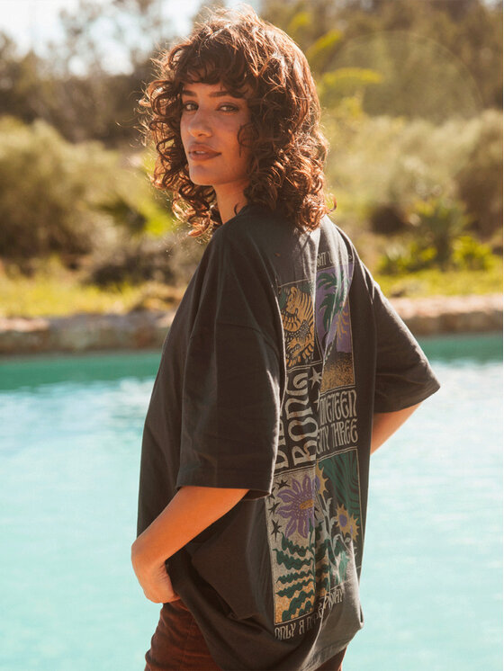 Billabong Billabong T-shirt Daydream Away EBJZT00482 Siva Loose Fit