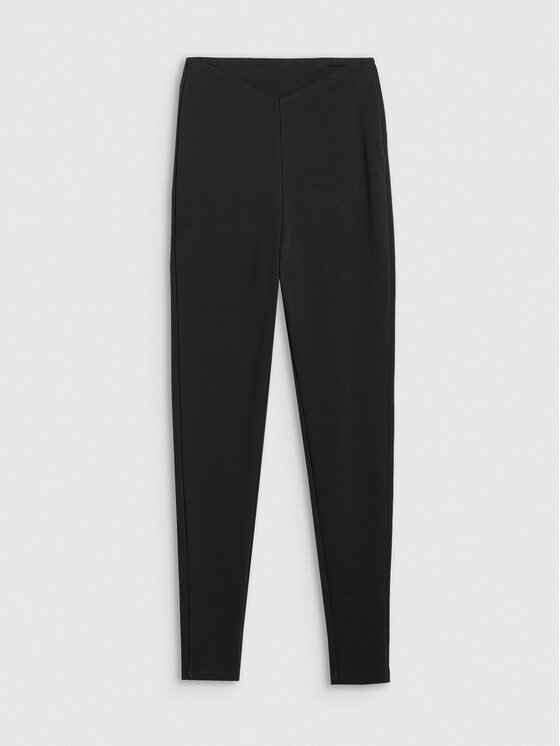 4F 4F Legginsy AMERICAN DREAM Czarny Slim Fit