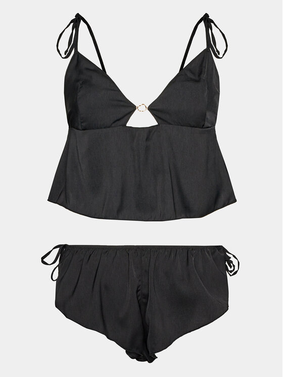 Bluebella Bluebella Piżama Nicole 42191 Czarny Regular Fit