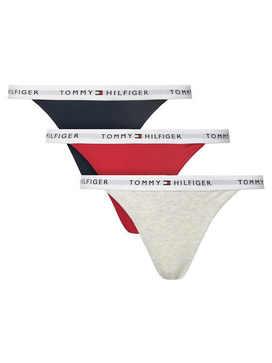 Komplet 3 par stringów Tommy Hilfiger