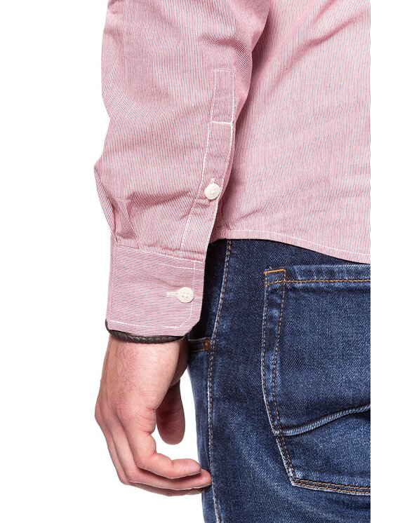 Wrangler Wrangler Camicia 1PKT BUTTON DOWN Rosa Slim Fit