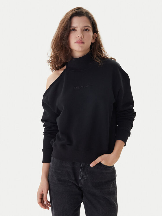 Karl Lagerfeld Jeans Karl Lagerfeld Jeans Світшот B1W20043 Чорний Relaxed Fit