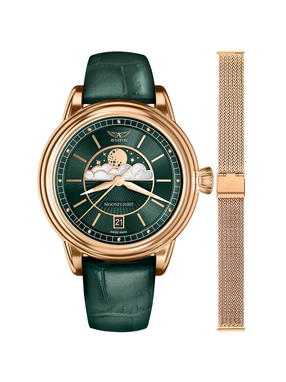 Aviator Aviator Orologio V.1.33.2.263.4-SET Oro rosa