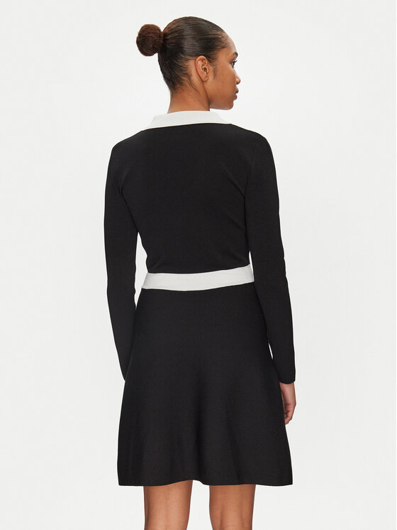 Morgan Morgan Rochie tricotată 251-RMAVA Negru Slim Fit